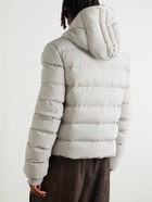 Rick Owens - Quilted Shell Hooded Down Jacket - Gray