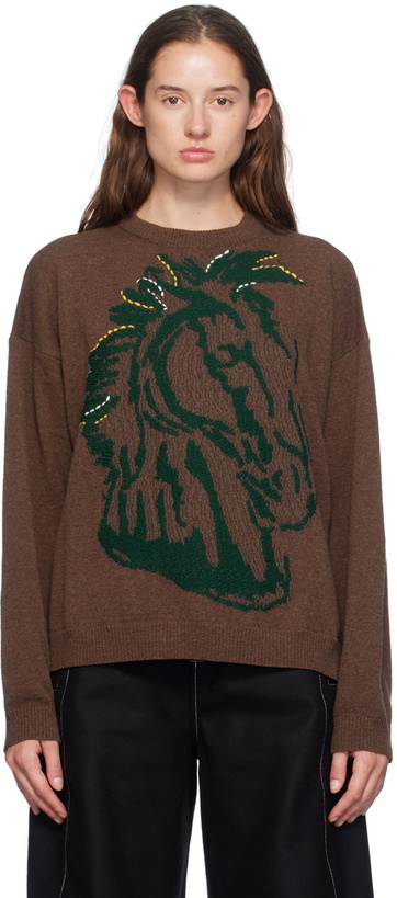 Photo: Henrik Vibskov Brown Horse Head Sweater