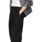 Lemaire Black Twisted Chino Trousers