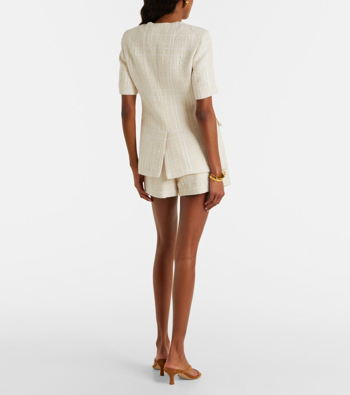 Veronica Beard Jazmin cotton-blend tweed shorts