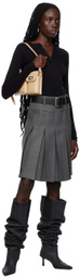 Fax Copy Express SSENSE Exclusive Gray Midi Skirt