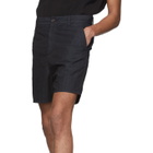 Robert Geller Black The Textured Shorts
