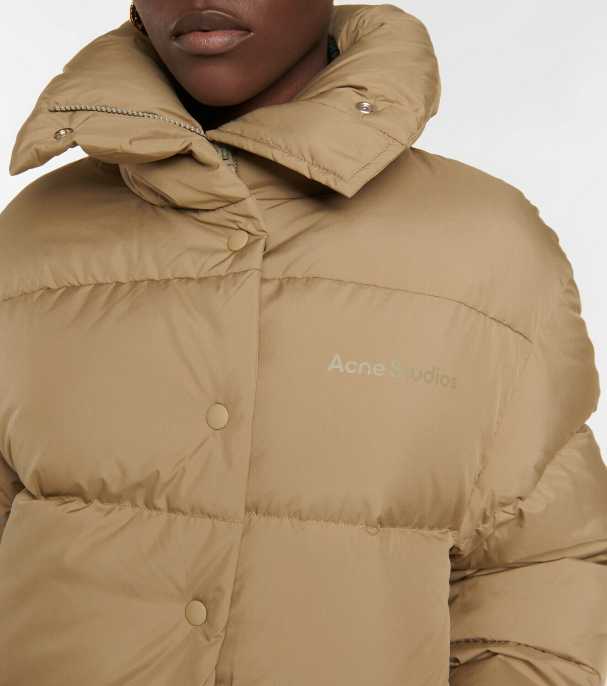 Acne Studios フード付きダウンジャケット サンドベージュ