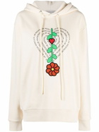 Moncler Genius X JW Anderson Neutral Logo Print Fleece Hoodie