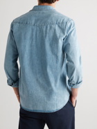 Officine Générale - Felix Distressed Denim Shirt - Blue