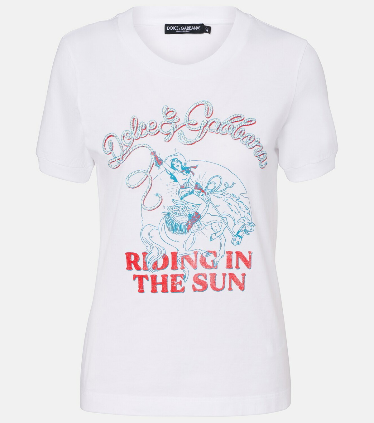 Dolce&Gabbana Printed cotton jersey T-shirt