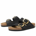 Birkenstock Women's Arizona Big Buckle in Black Nubuck