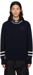 Moncler Navy Appliqué Sweater