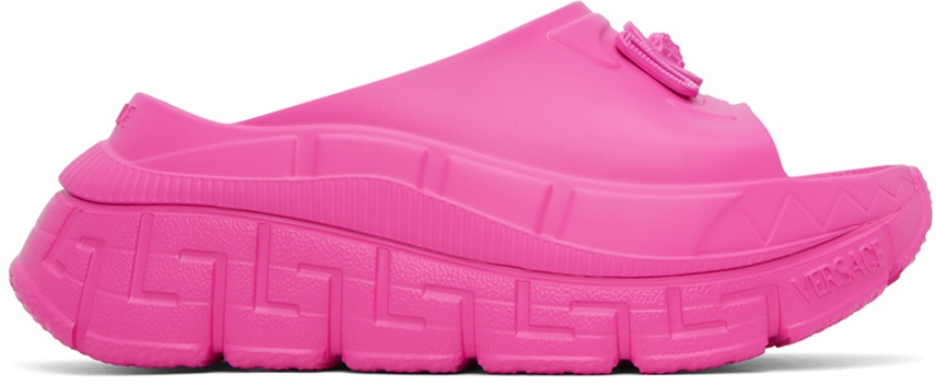 Versace Pink Medusa '95 Platform Sandals Versace