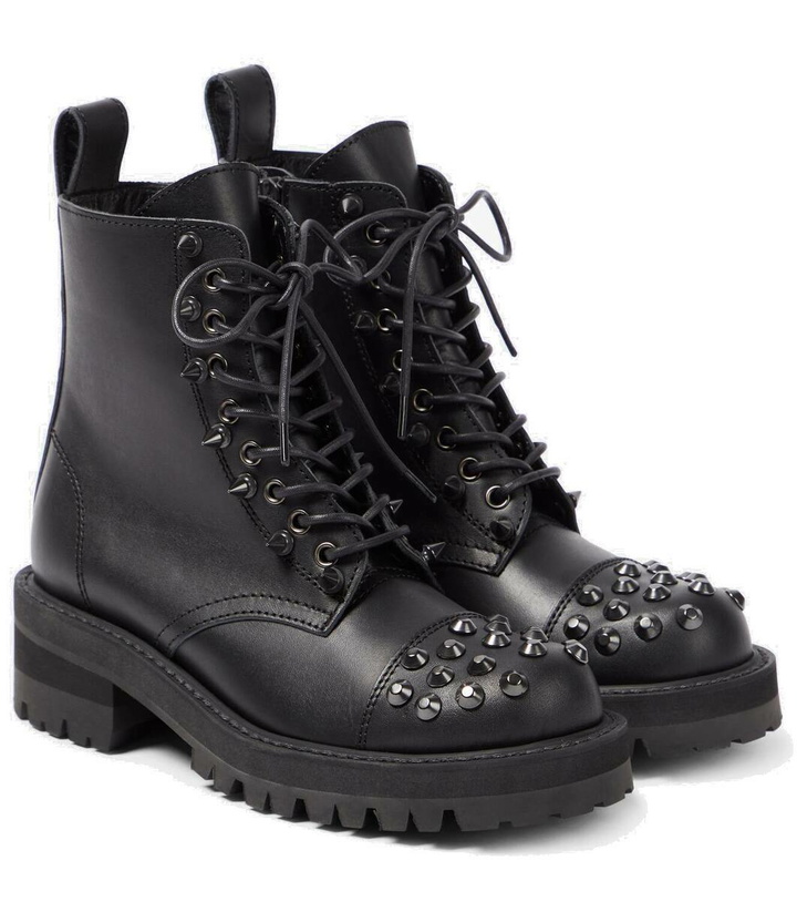 Photo: Junya Watanabe Embellished leather biker boots
