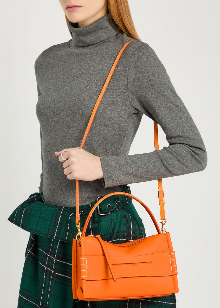 JW Anderson Loafer Small Leather top Handle bag - Orange - One Size