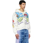 Chopova Lowena White Follow The Fairies Zip Hoodie