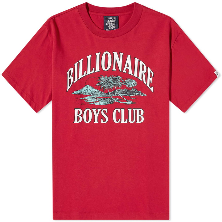 Photo: Billionaire Boys Club Men's Paradise Logo T-Shirt in Red