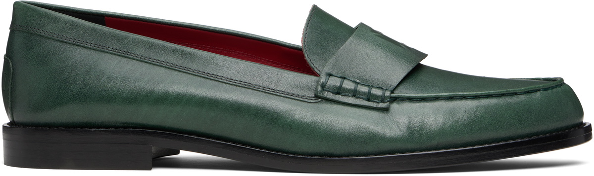 Enfants Riches Déprimés Green Penny Loafers