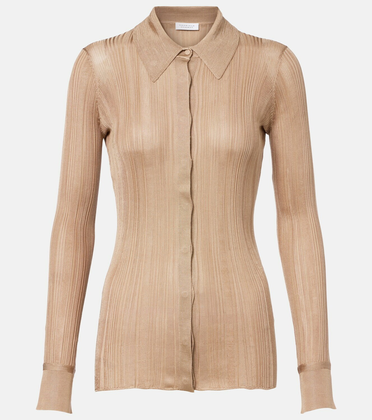 Gabriela Hearst Tamar knitted silk shirt