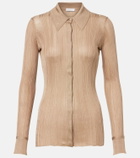Gabriela Hearst Tamar knitted silk shirt