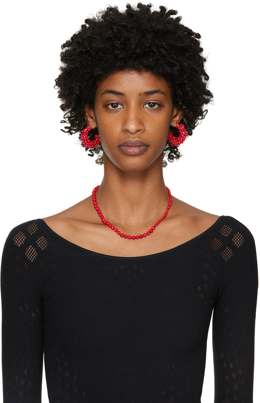 Beaufille Red Hyacinth Hoops