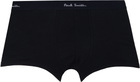 Paul Smith Five-Pack Black Organic Cotton Boxer Briefs