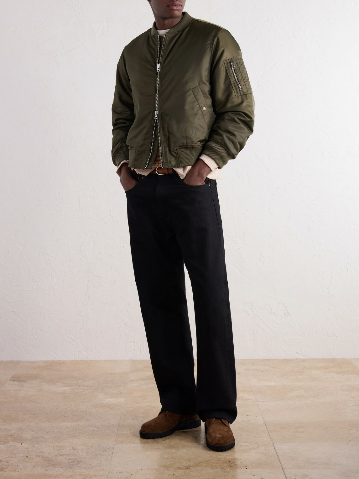 Corridor - Padded Shell Bomber Jacket - Green