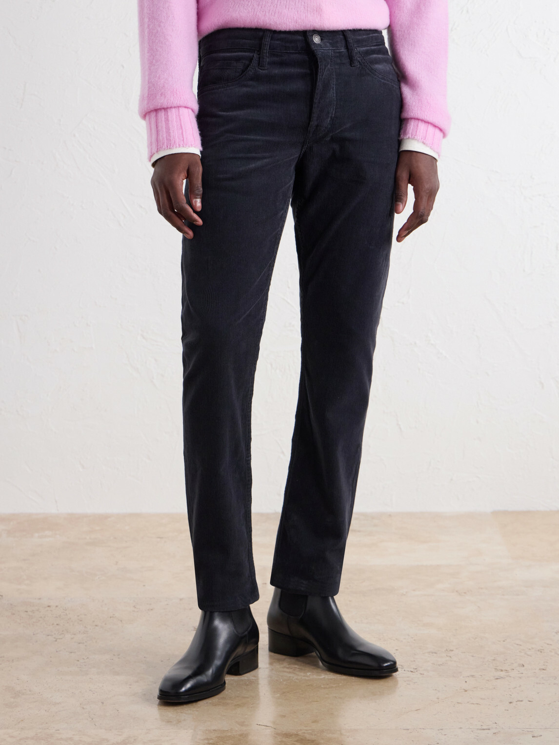 TOM FORD - Slim-Fit Cotton-Blend Corduroy Trousers - Black