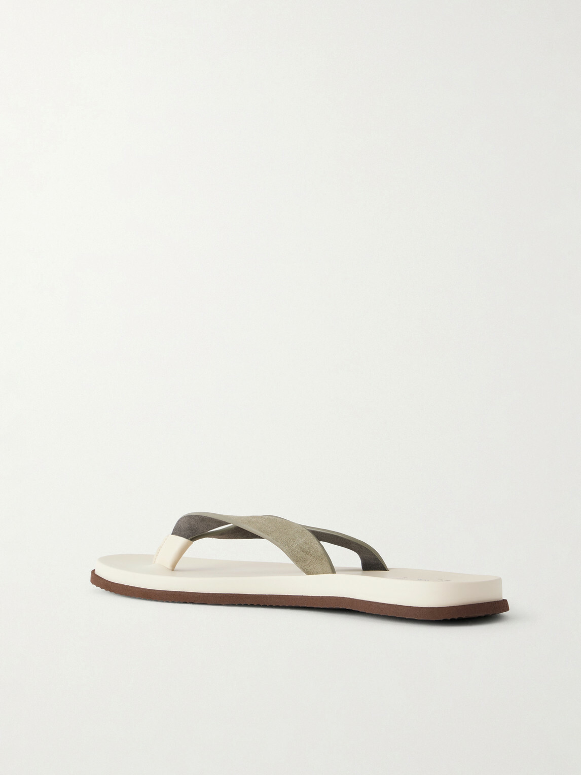 Brunello Cucinelli - Suede Flip Flops - Neutrals
