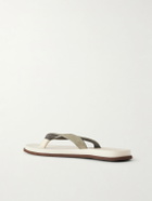 Brunello Cucinelli - Suede Flip Flops - Neutrals