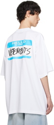 VETEMENTS White 'My Name Is Vetements' T-Shirt