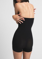 Skims Seamless Sculpt Strapless Shortie Body Black