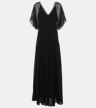 Max Mara Murge draped silk gown