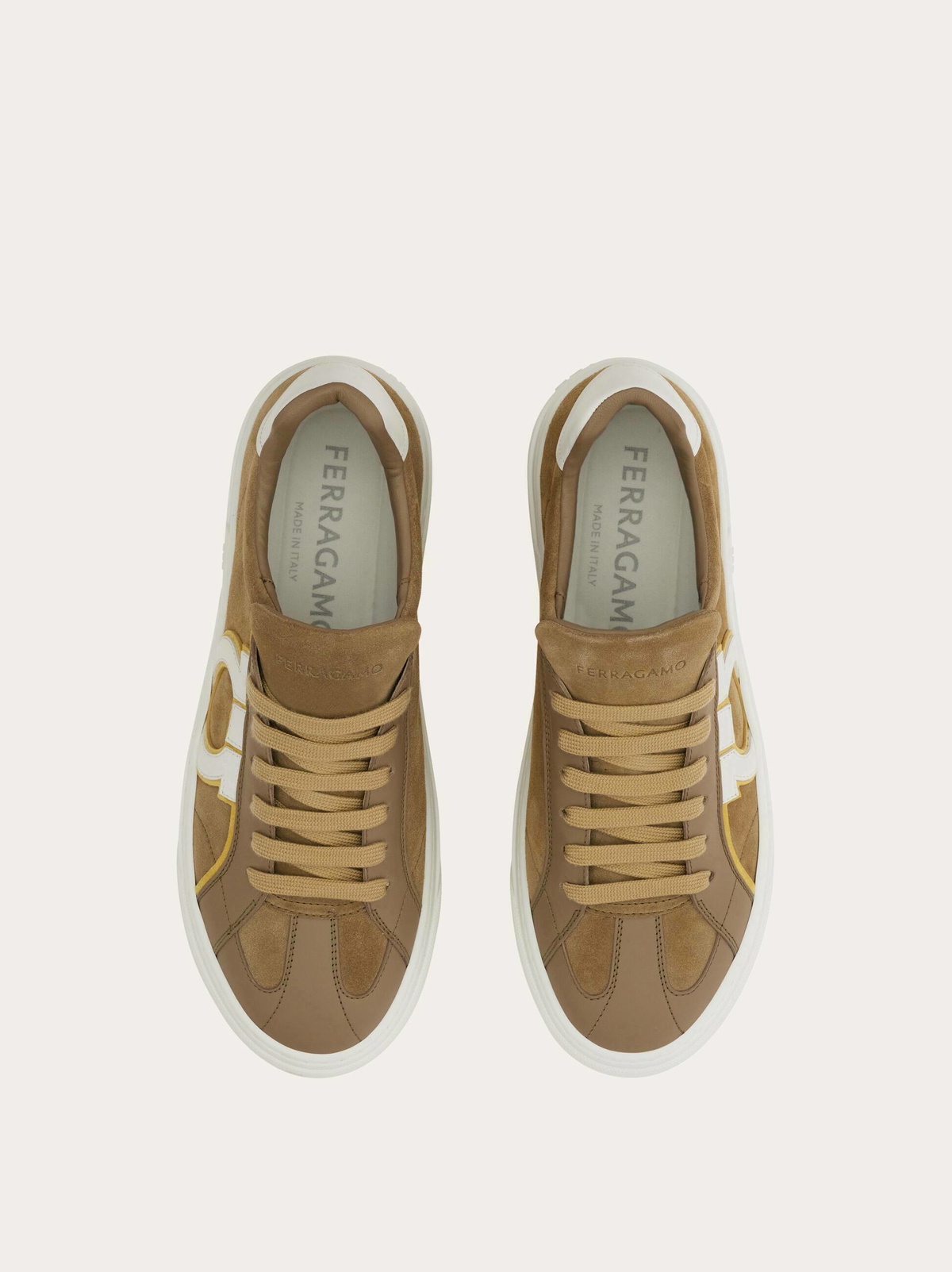 Ferragamo Mens Gancini sneaker in Green