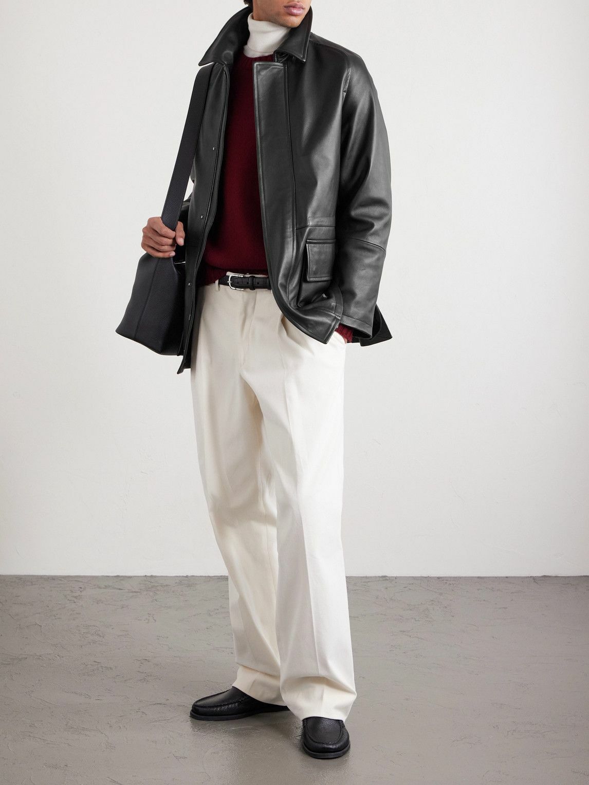 Saman Amel - City Leather Jacket - Black