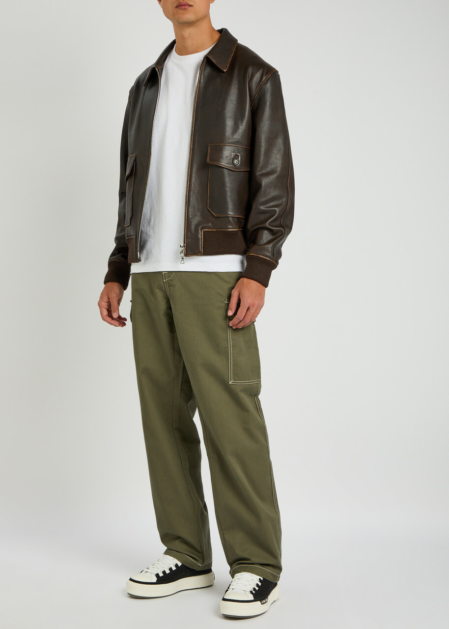 True Religion Straight-leg Twill Cargo Trousers Khaki