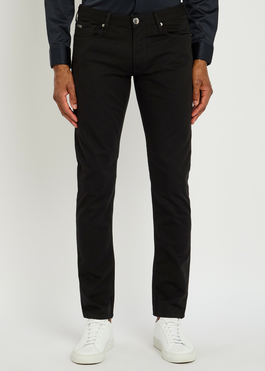 Emporio Armani Slim-leg Jeans Black