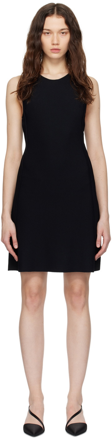 stella mccartney black mini dress Stella McCartney Mini Falabella Crystal Dress in Black