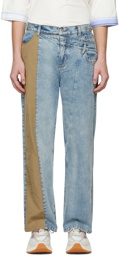 Feng Chen Wang Blue Phoenix Jeans