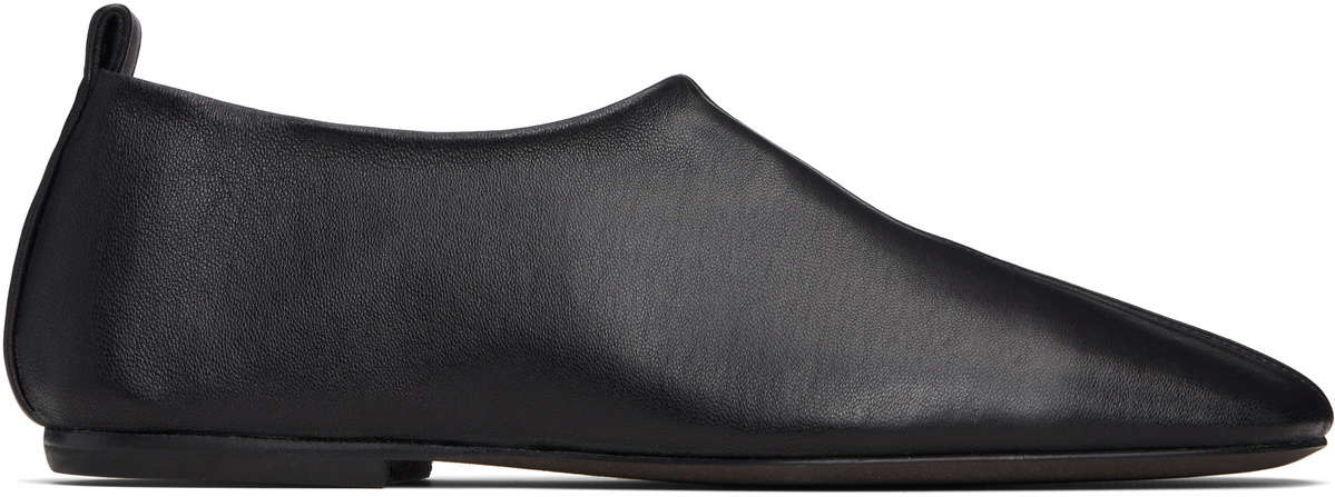 Dries Van Noten Black Square Toe Loafers