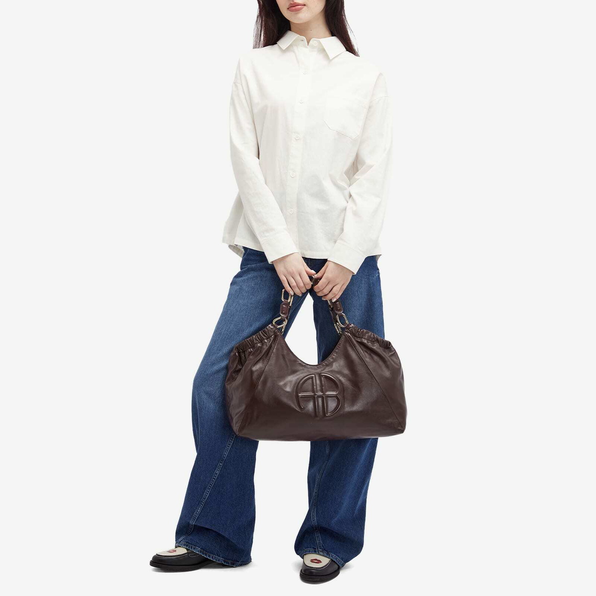 トートバッグ Anine Bing Kate Tote Bag ANINE BING Medium Kate Tote - Black