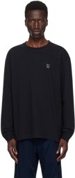 Maison Kitsuné Black Bold Fox Head Long Sleeve T-Shirt