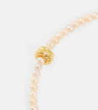 Alighieri - The Celestial Raindrop 24kt gold-plated bronze necklace with freshwater pearls