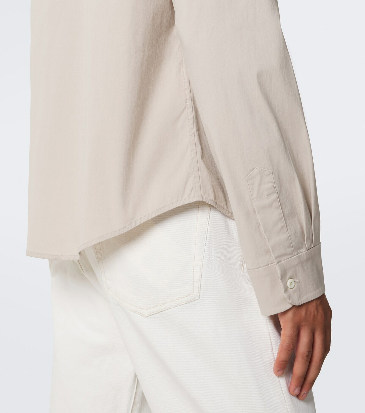 Miu Miu Cotton-blend poplin shirt