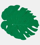 Aquazzura Casa Florida Leaf set of 2 linen placemats
