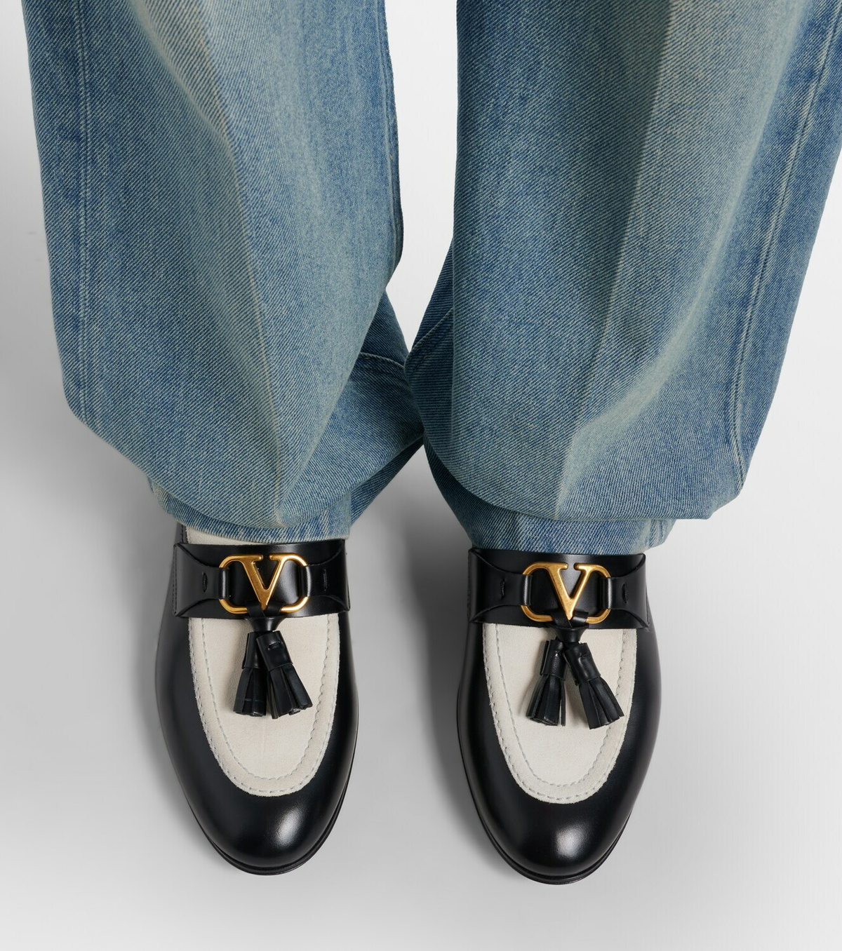 Valentino Garavani Vaniteux VLogo leather loafers