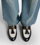 Valentino Garavani Vaniteux VLogo leather loafers