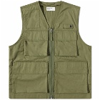 Universal Works Men's Photographers Gilet in Olive