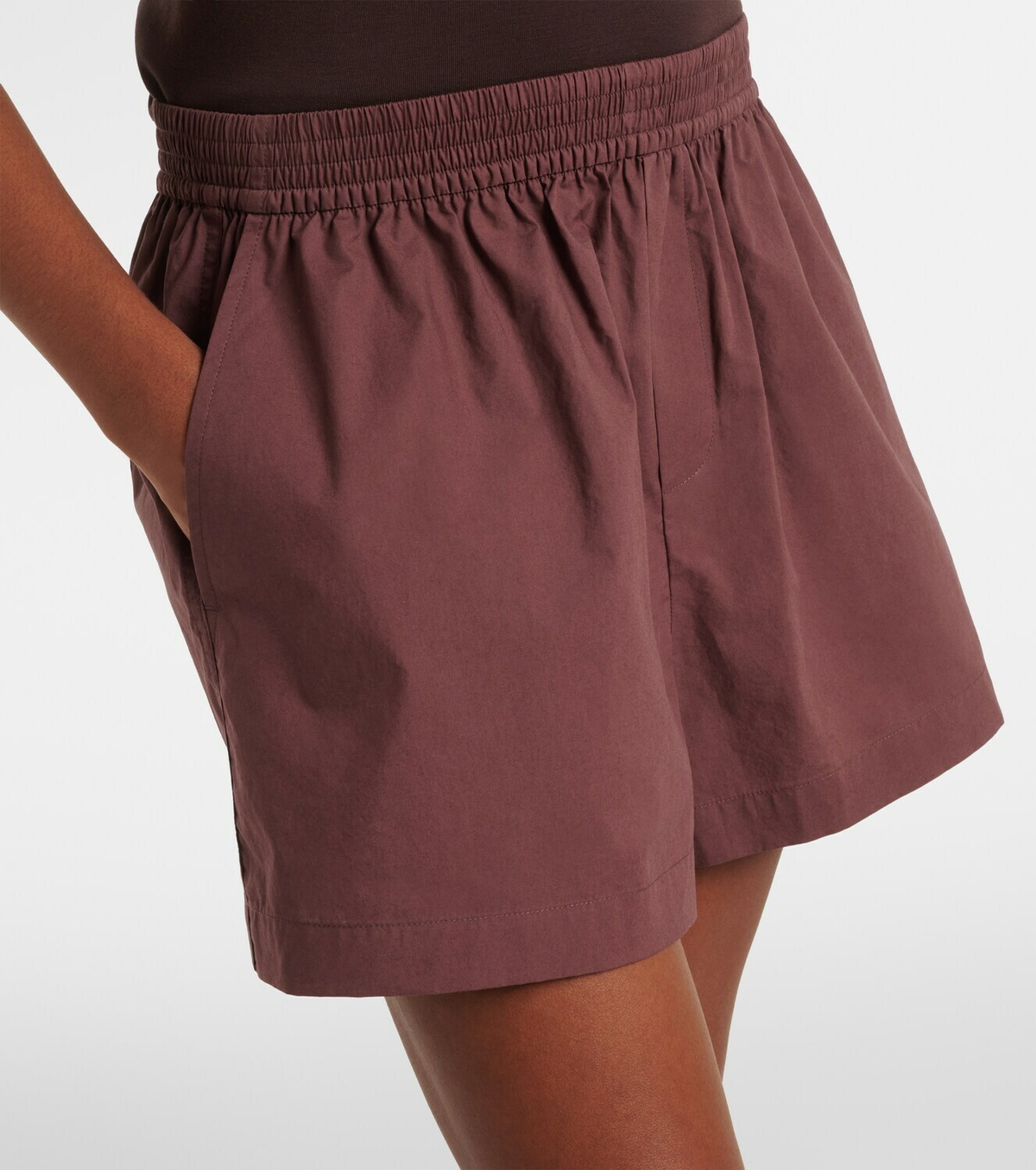 Varley Morales cotton poplin shorts