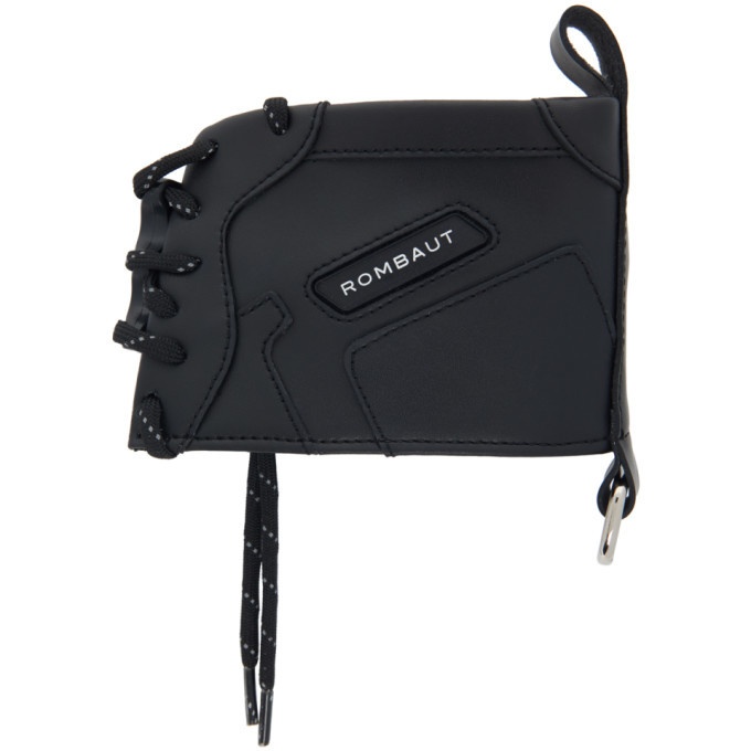 Photo: Rombaut Black Faux-Leather Boccaccio Sneaker Wallet