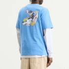 Pawa Speed Sports Men's Dragon Doggo T-Shirt in Bleu/Azur
