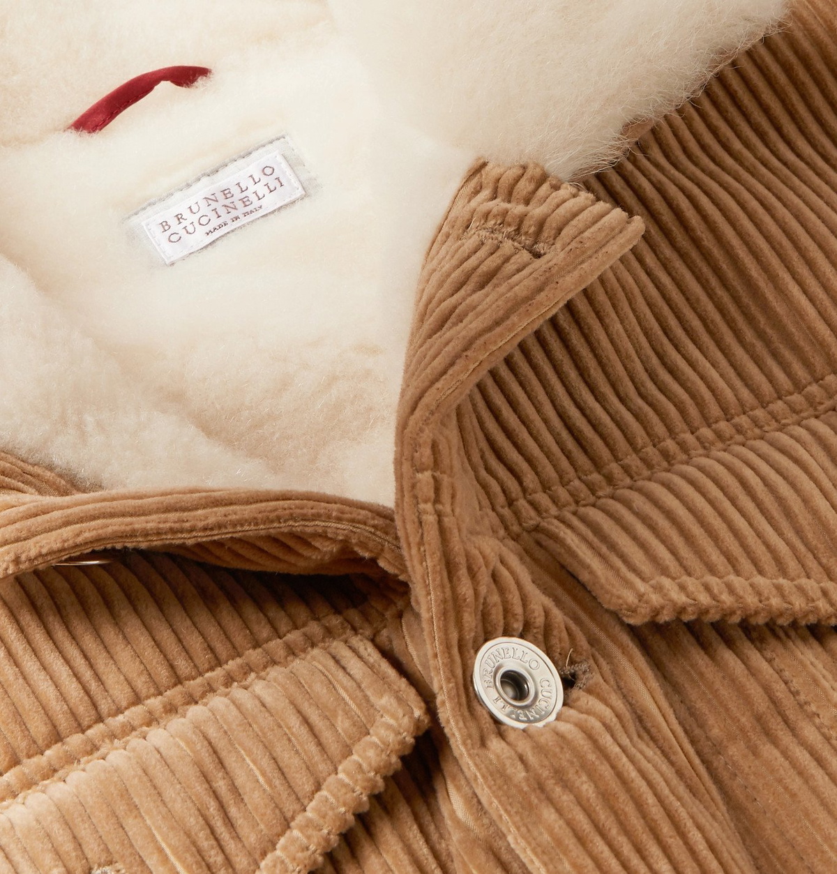 Brunello Cucinelli - Shearling-Lined Cotton and Cashmere-Blend