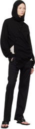 POST ARCHIVE FACTION (PAF) Black 8.0 Center Knit Hoodie