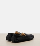 The Row Lucca calf hair loafers